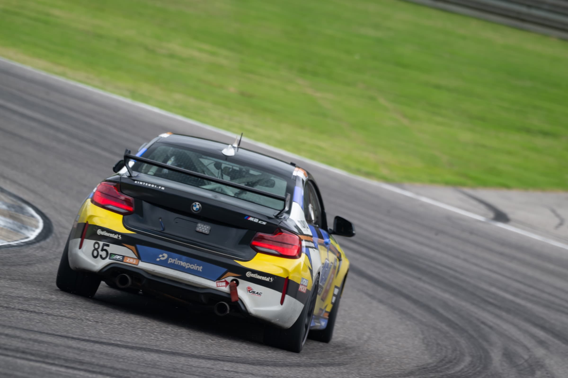 AOA-prepped car in the paddock at Barber Motorsports Park