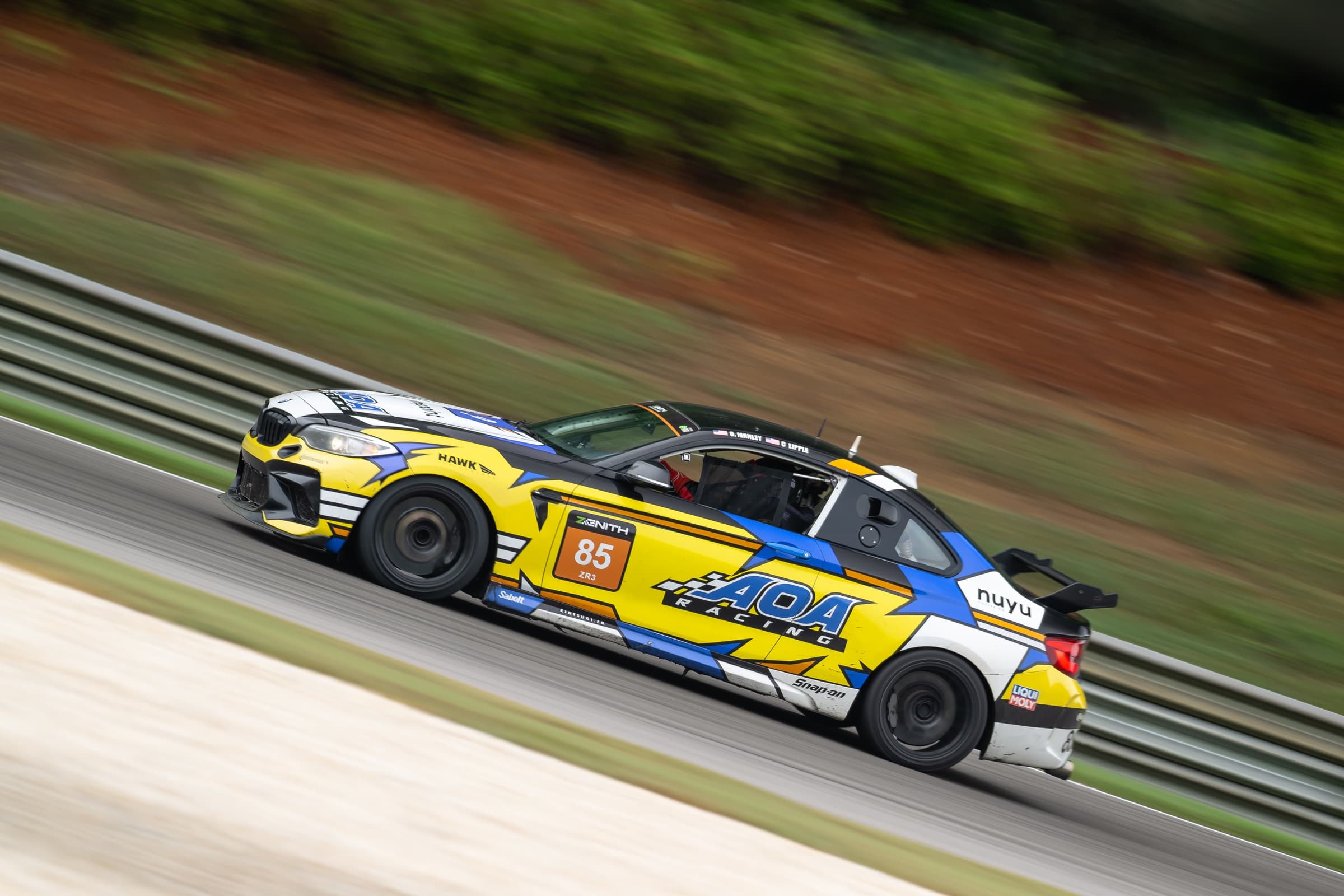 AOA-prepped race car ready for the track