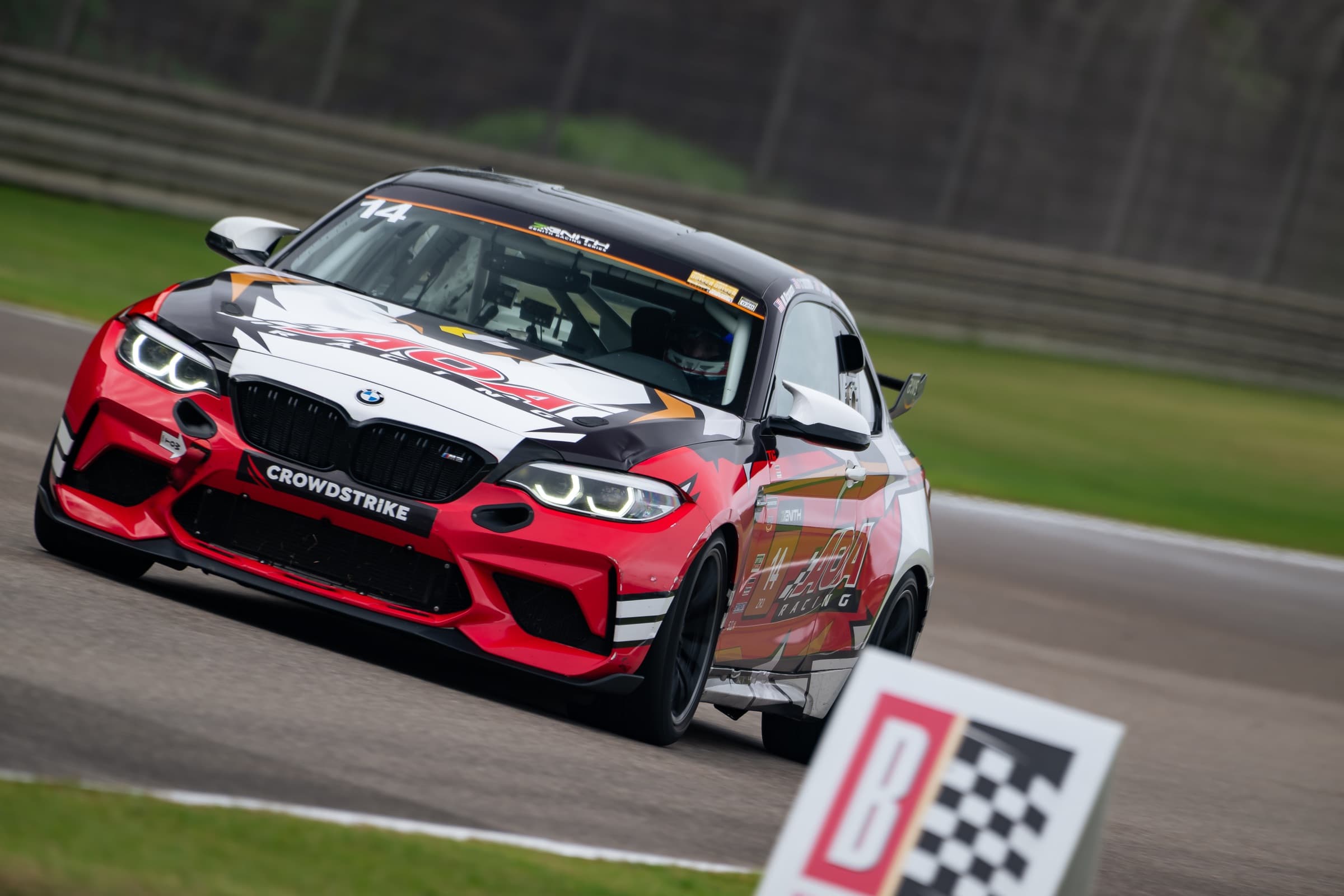 AOA Racing at the track on a race weekend